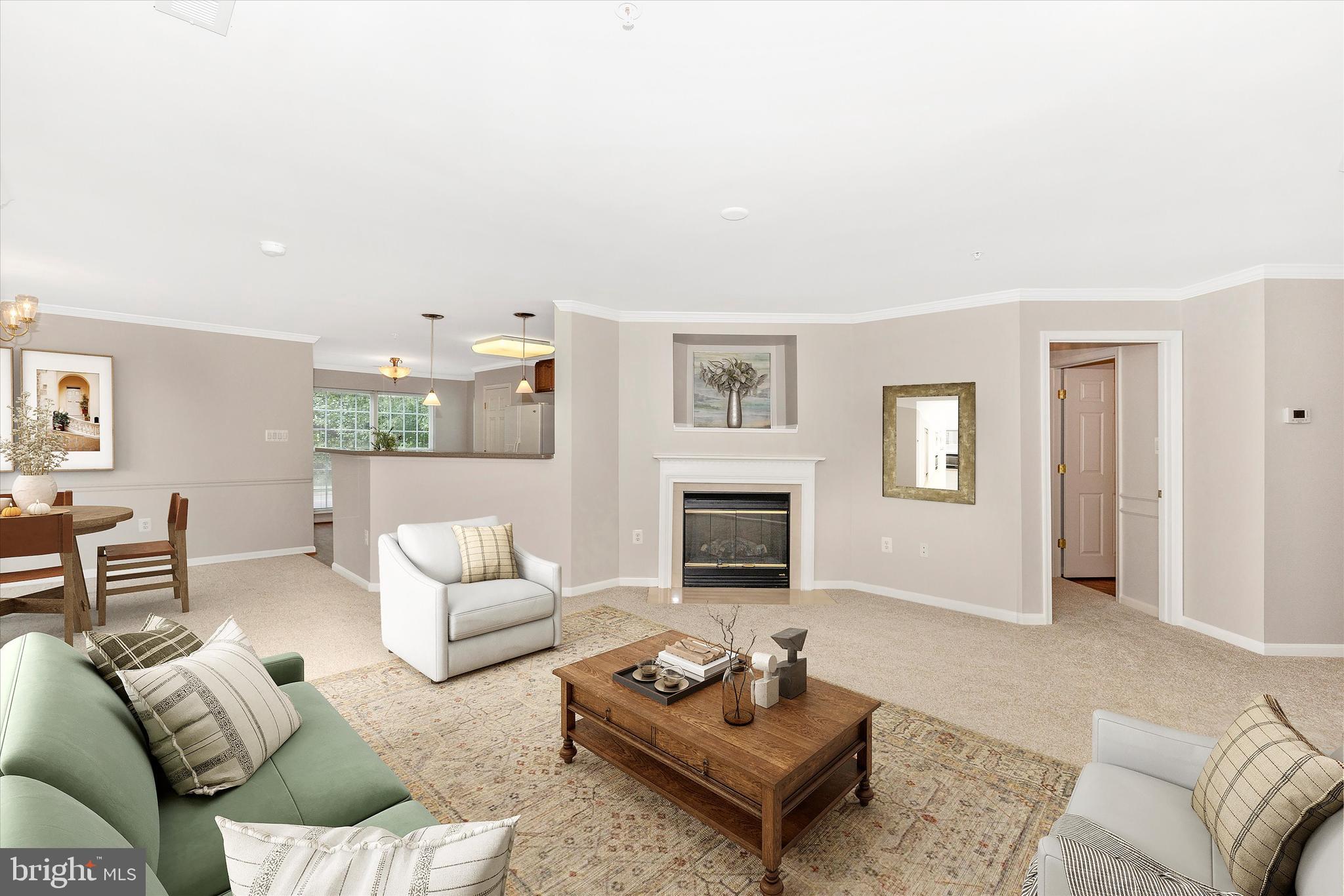 2508 Shelley Circle, Unit 8 1A Frederick, MD 21702 - Photo 4 of 48 a living room with furniture a fireplace