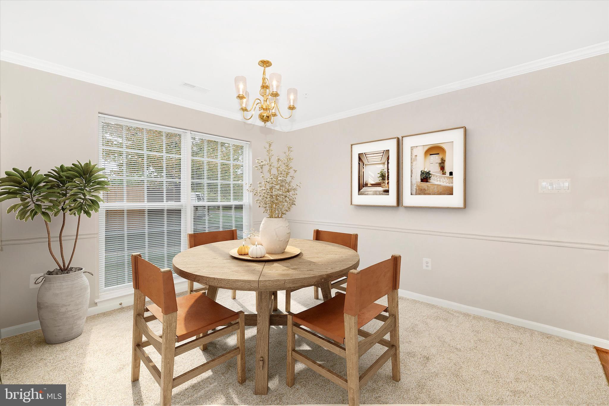 2508 Shelley Circle, Unit 8 1A Frederick, MD 21702 - Photo 6 of 48 a view of a dining room with furniture and a potted plant