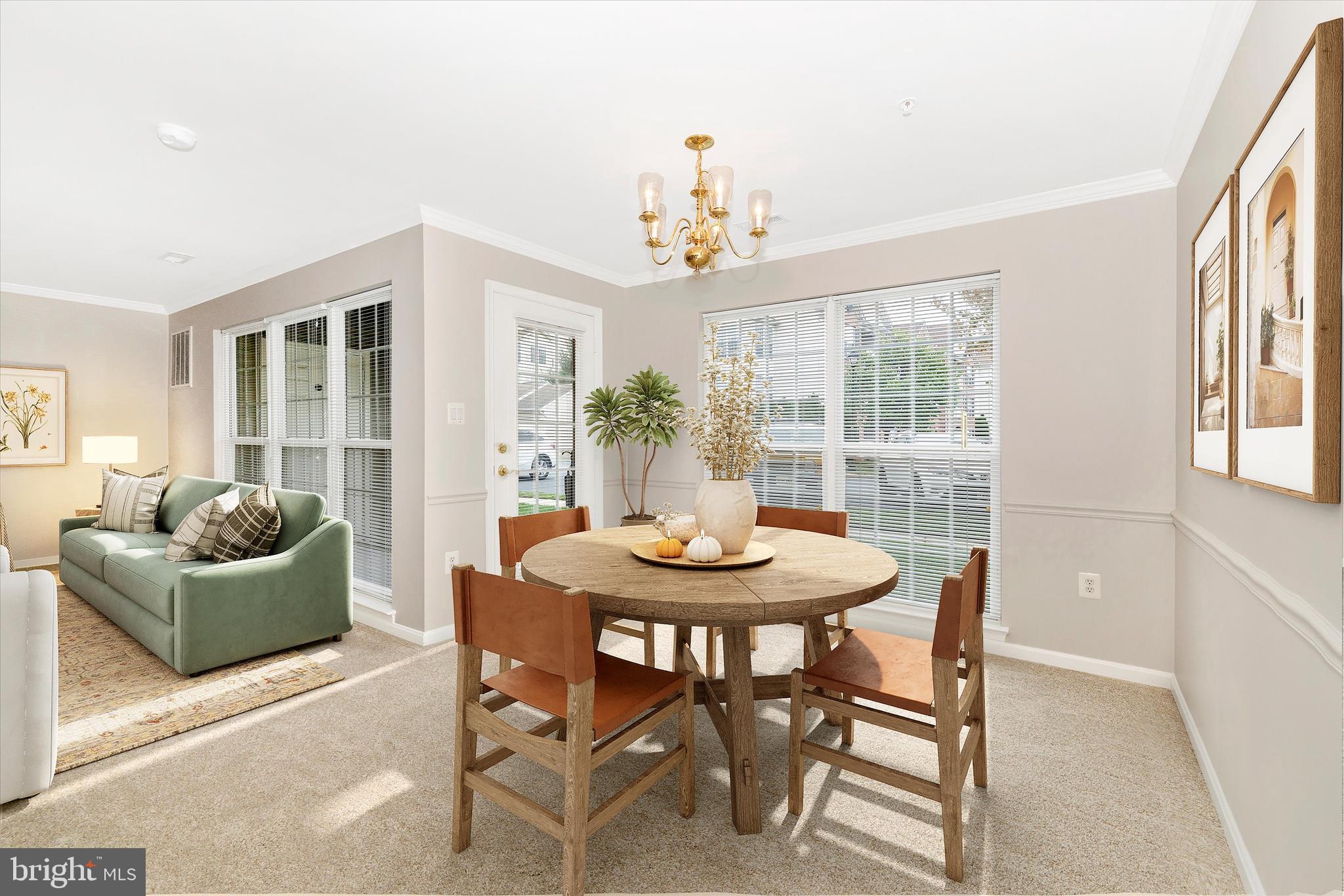 2508 Shelley Circle, Unit 8 1A Frederick, MD 21702 - Photo 7 of 48 a view of a dining room with furniture window and outside view