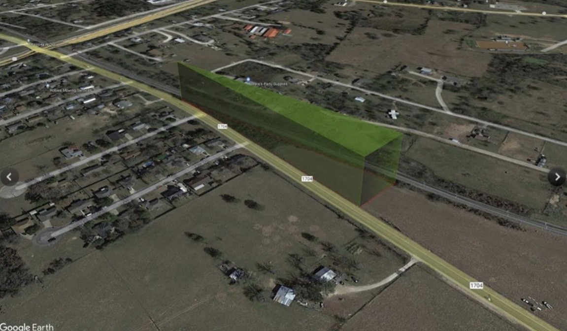 1704 Rd Elgin Tx 78621 Road Elgin, TX 78621 - Photo 3 of 3 Aerial Map. Depicting a parcel of land in relation to surrounding infrastructure