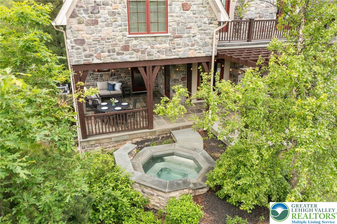 3054 Jordan Road Orefield, PA 18069 - Photo 51 of 58 a backyard of a house with outdoor seating