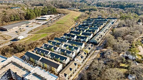 an aerial view of a city