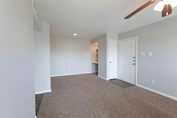 a view of an empty room