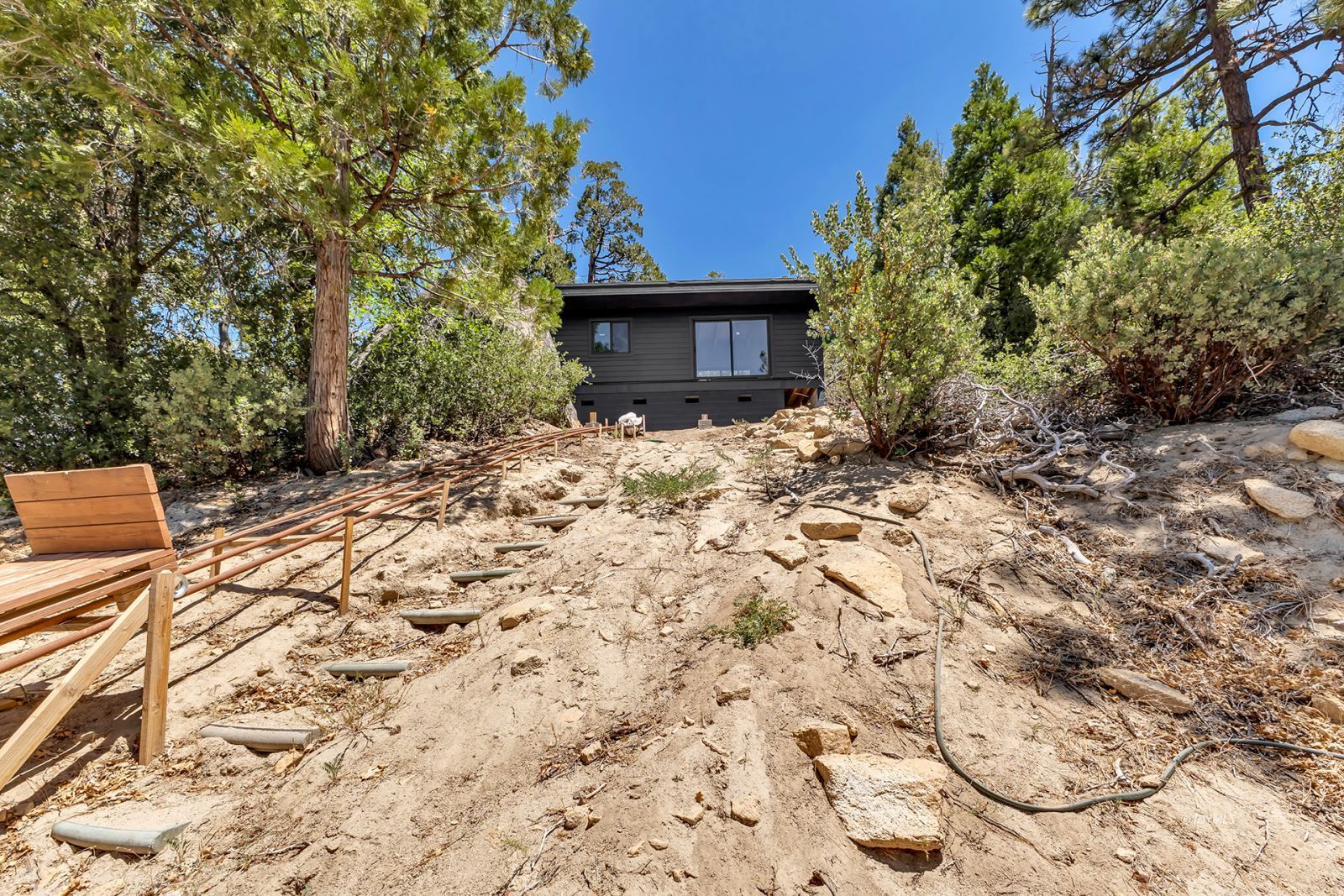 N Ridge Idyllwild, CA 92549 - Photo 13 of 33 a front view of a house with a yard