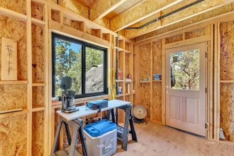 a view of an outdoor space with porch and furniture