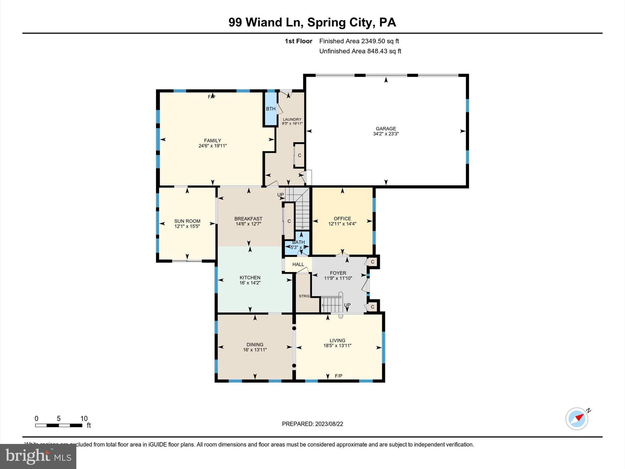 99 Wiand Lane Spring City, PA 19475 - Photo 46 of 48 1st Floor Floor Plan