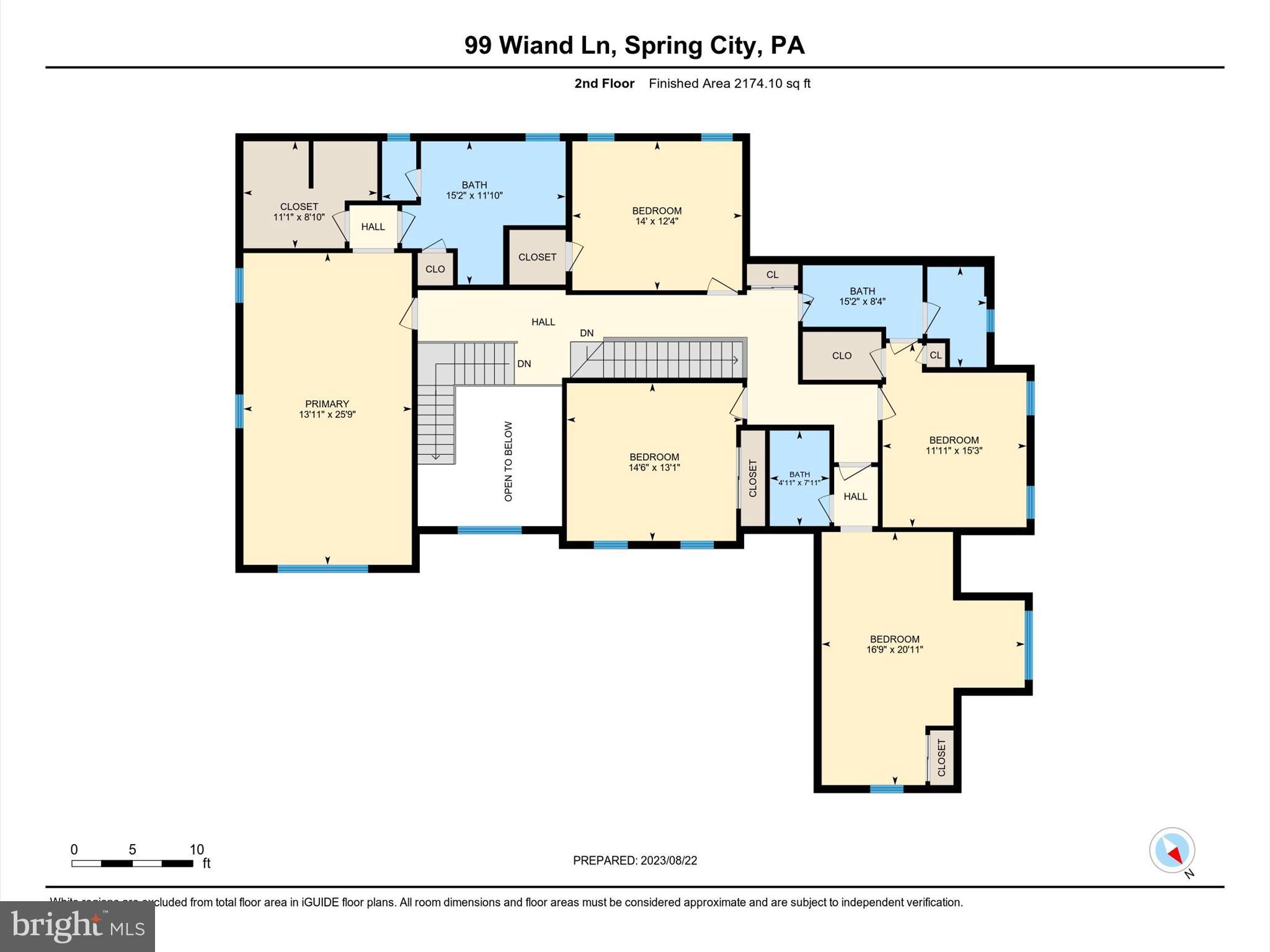 99 Wiand Lane Spring City, PA 19475 - Photo 47 of 48 2nd Floor Floor Plan