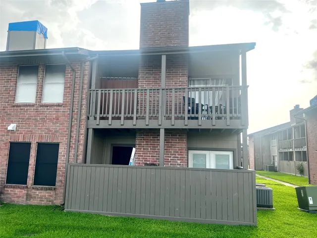 a view of a house with a balcony
