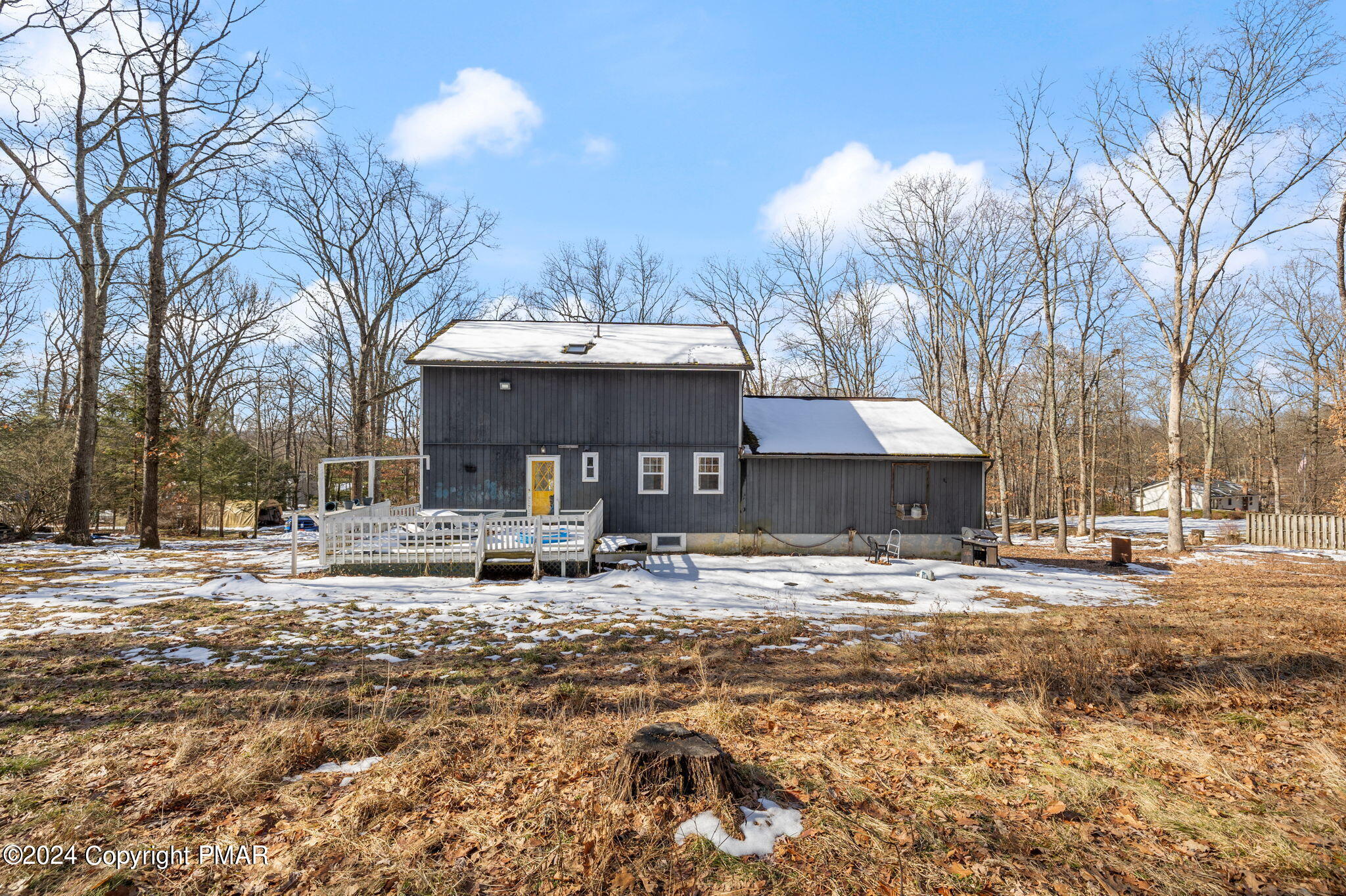 3118 Long Court Bushkill, PA 18324 - Photo 3 of 28 a view of a house with a yard covered with snow