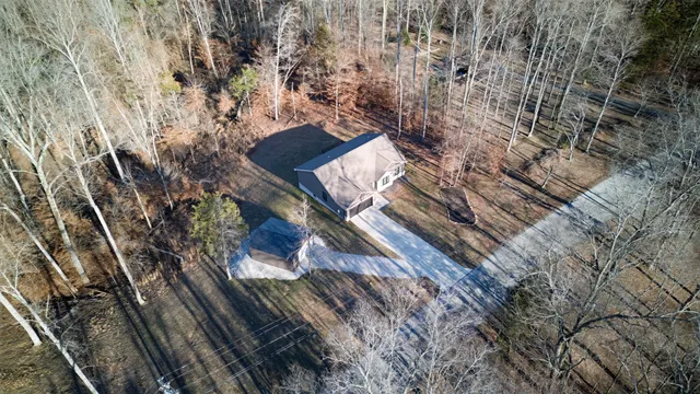 a view of an outdoor space with seating space