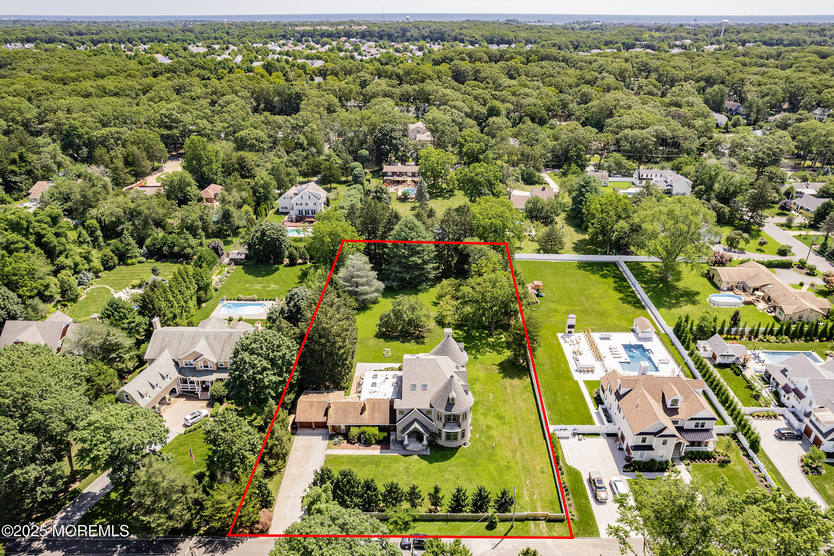 2528 River Road Manasquan, NJ 08736 - Photo 40 of 51 03-Front Aerial with outline