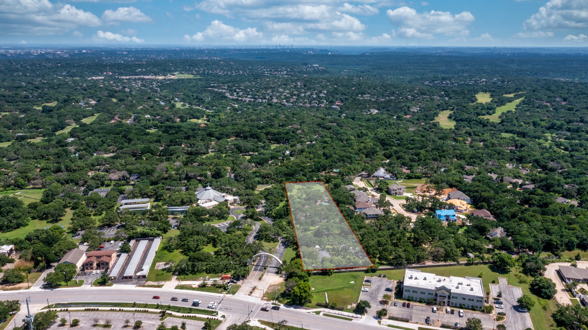 9911 Anderson Mill Road Austin, TX 78750 - Photo 28 of 29 Aerial view facing East. *Lot lines are not exact and are for illustration purposes only.