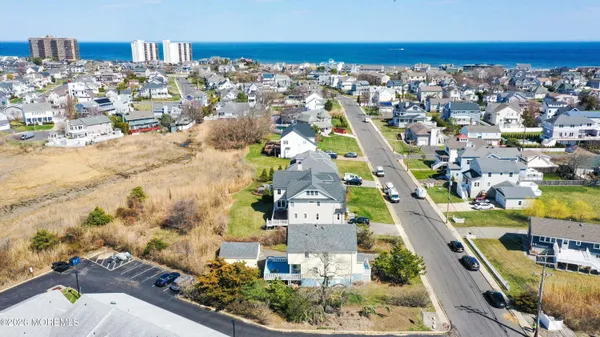 a view of a city and an ocean view
