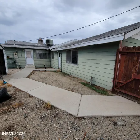 a backyard of a house