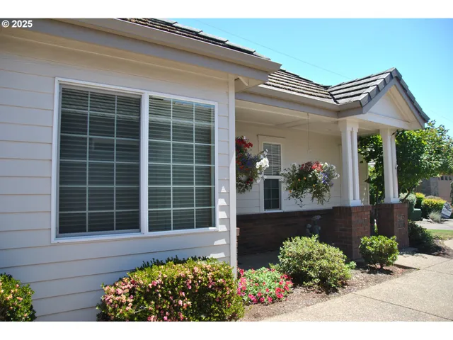 a front view of a house