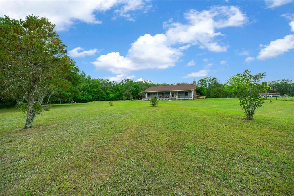 732 Carl Wilson Road Fort White, FL 32038 - Photo 62 of 80 a view of a garden with a building in the background