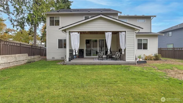 a view of a house with a patio