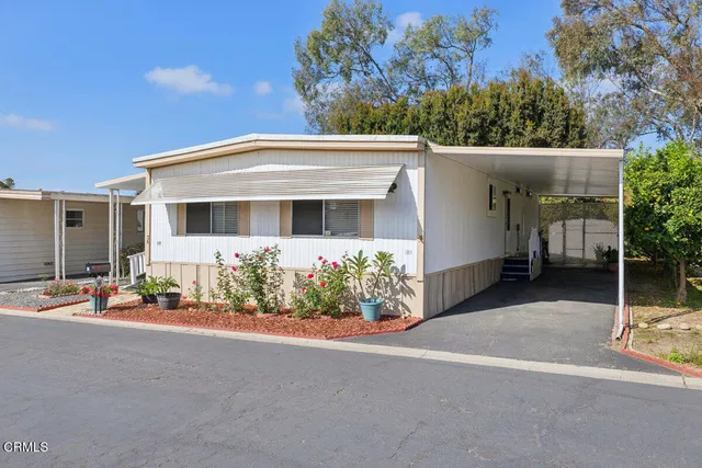 a view of a house with a patio