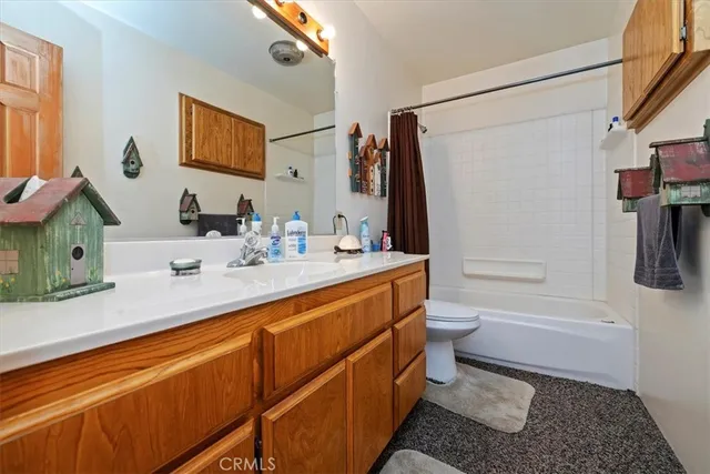 a view of a garage with furniture