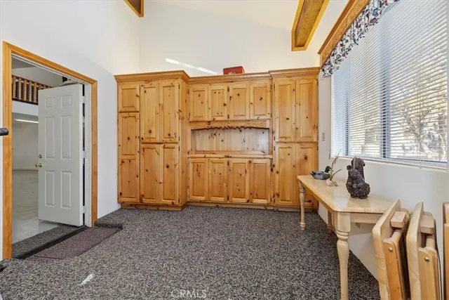 a room with furniture and a table