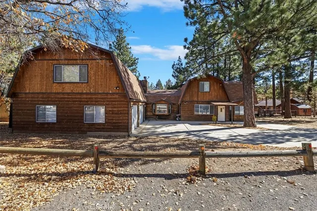 a view of a street with a building in the background