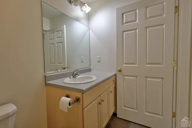 an aerial view of residential houses and outdoor space