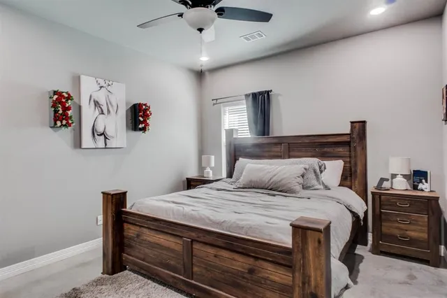 a bathroom with a sink vanity and a mirror