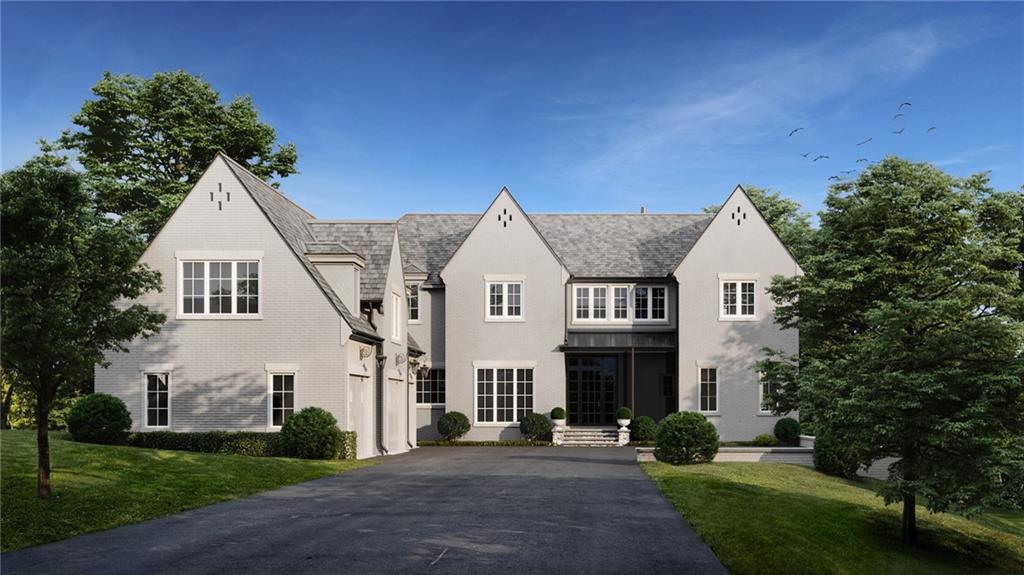 Rendering of front elevation.
