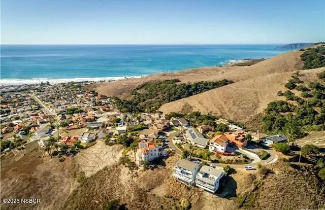 a view of an ocean and beach