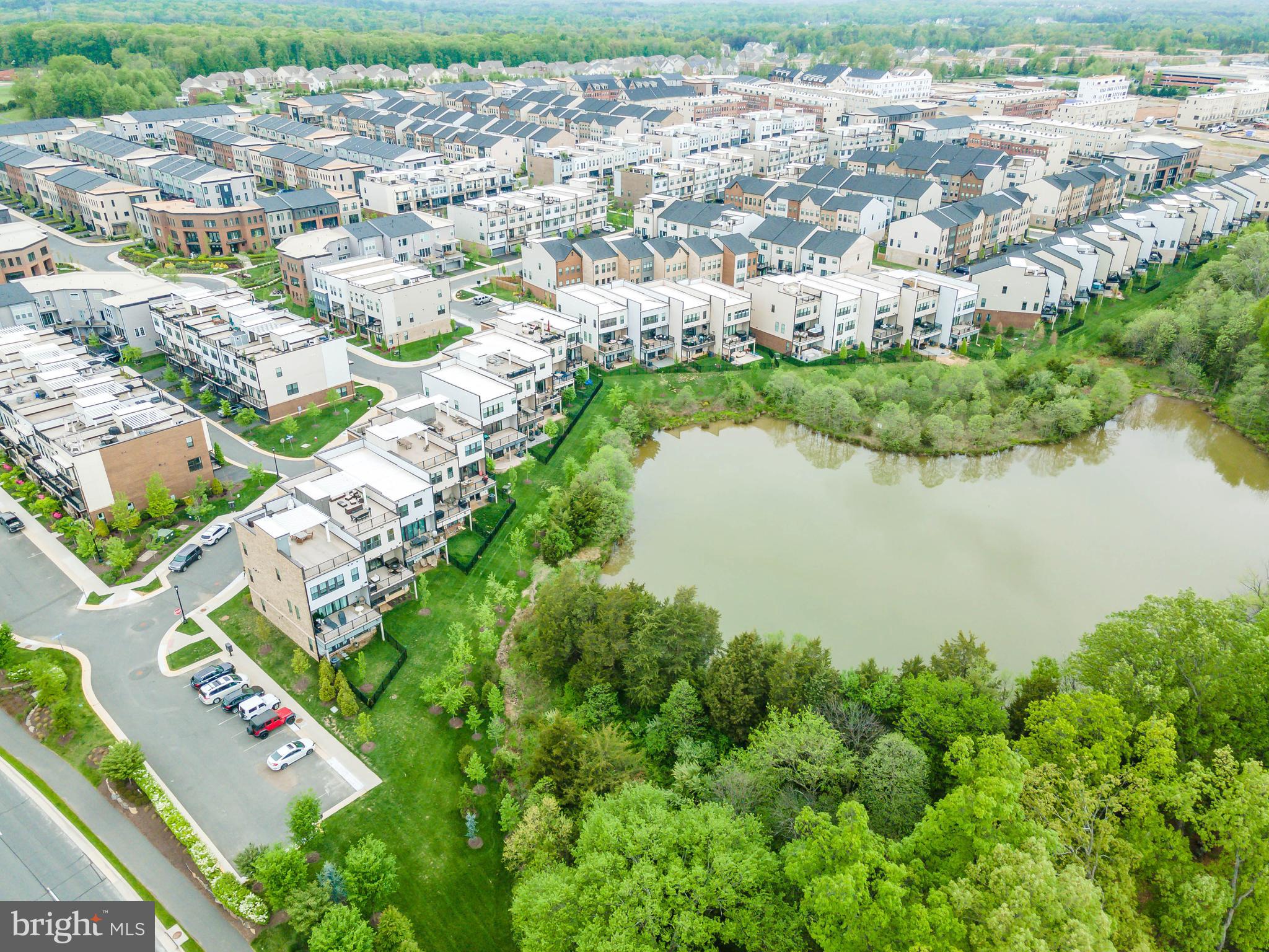 23110 Sullivans Cove Square Brambleton, VA 20148 - Photo 41 of 41 Broad aerial view of pond/trees and property