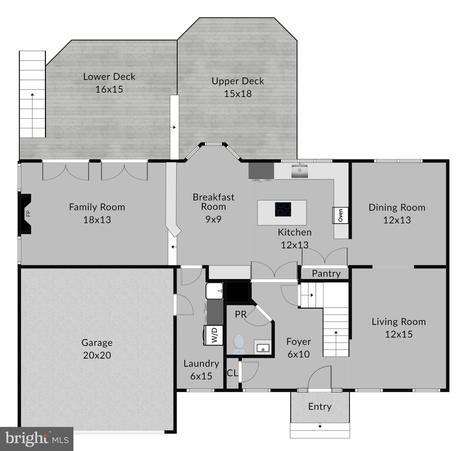 14539 Cutstone Way Silver Spring, MD 20905 - Photo 31 of 34 Main level -- great layout