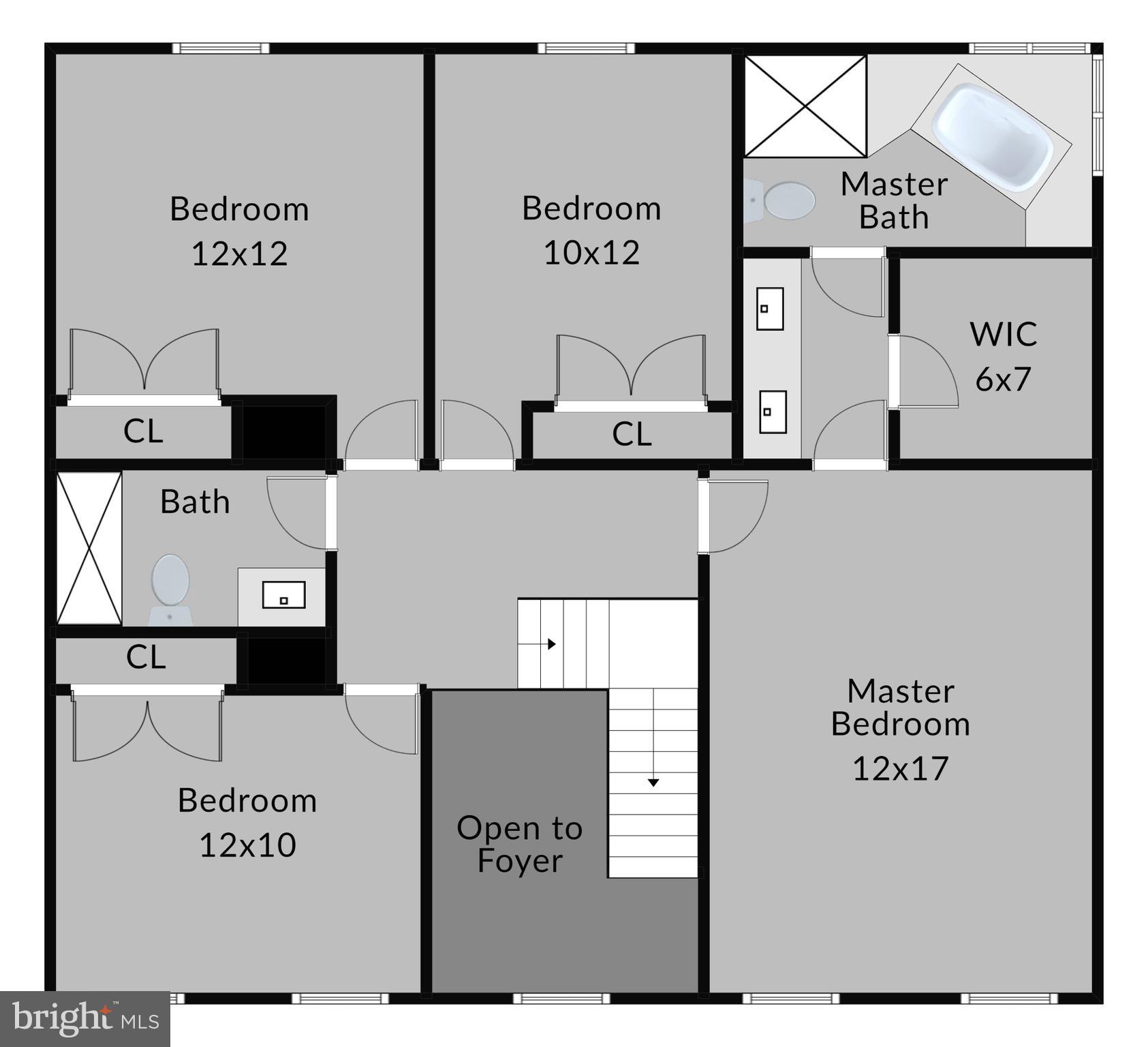 14539 Cutstone Way Silver Spring, MD 20905 - Photo 32 of 34 Upper level -- nicely sized Bedrooms!