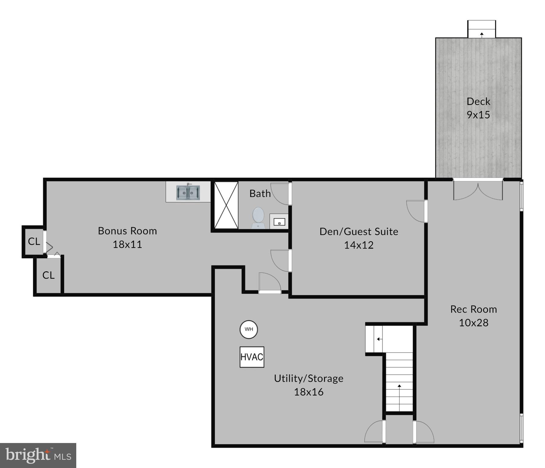 14539 Cutstone Way Silver Spring, MD 20905 - Photo 33 of 34 Lower level offers so much storage & many options!