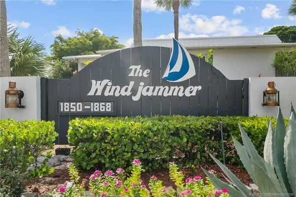 a view of outdoor space with sign board