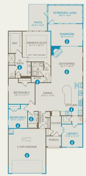 2320 Lawrence Ridge Spring Hill, Unit 380 Spring Hill, TN 37174 - Photo 24 of 24 Floor Plan - 2,306 SF all on one level