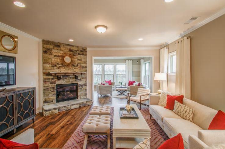 2320 Lawrence Ridge Spring Hill, Unit 380 Spring Hill, TN 37174 - Photo 9 of 24 Gathering Room w/Sunroom beyond (Pic of Model Home)