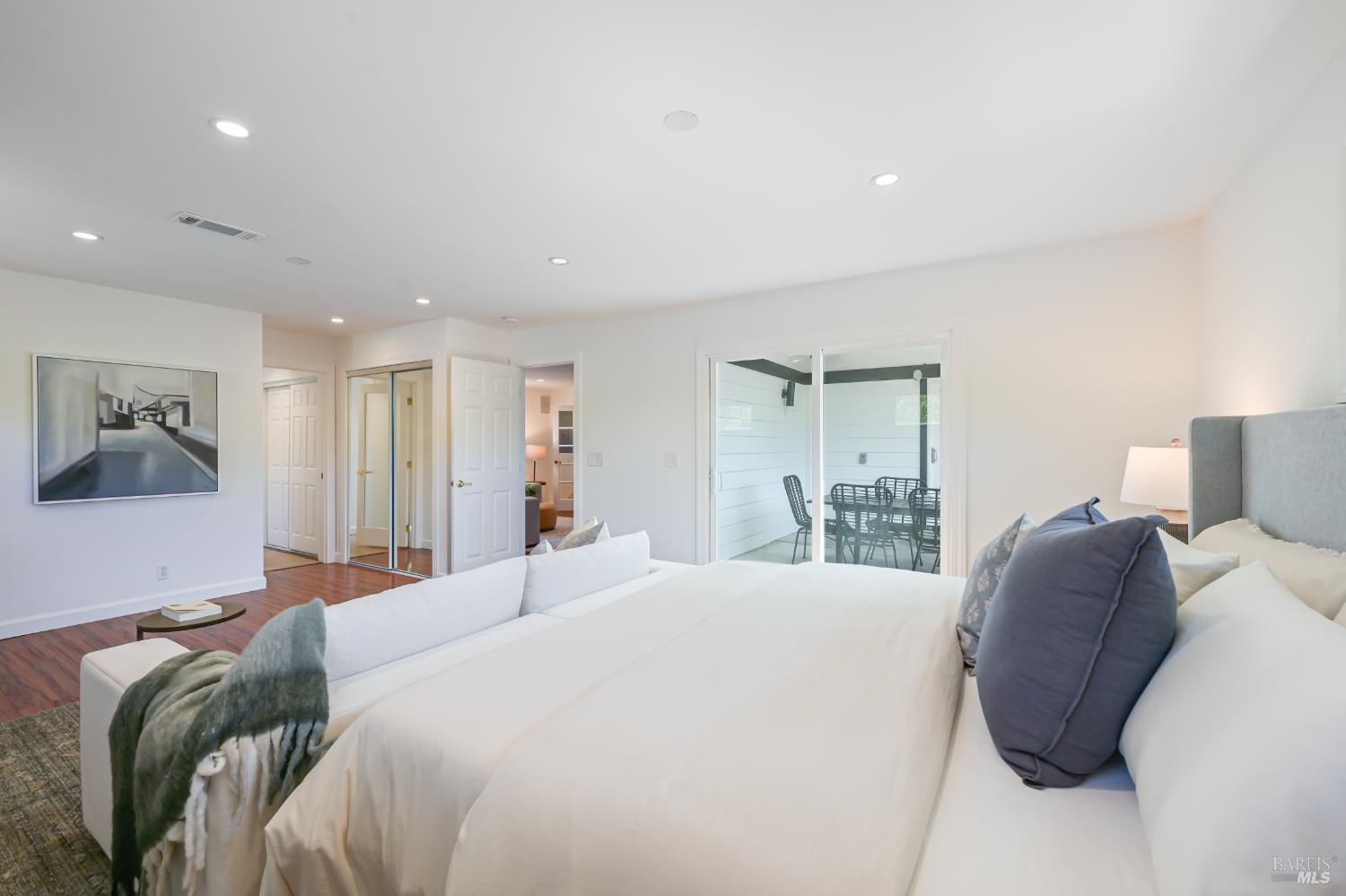16 Wallace Way San Rafael, CA 94903 - Photo 21 of 44 a bedroom with a large bed and a couch