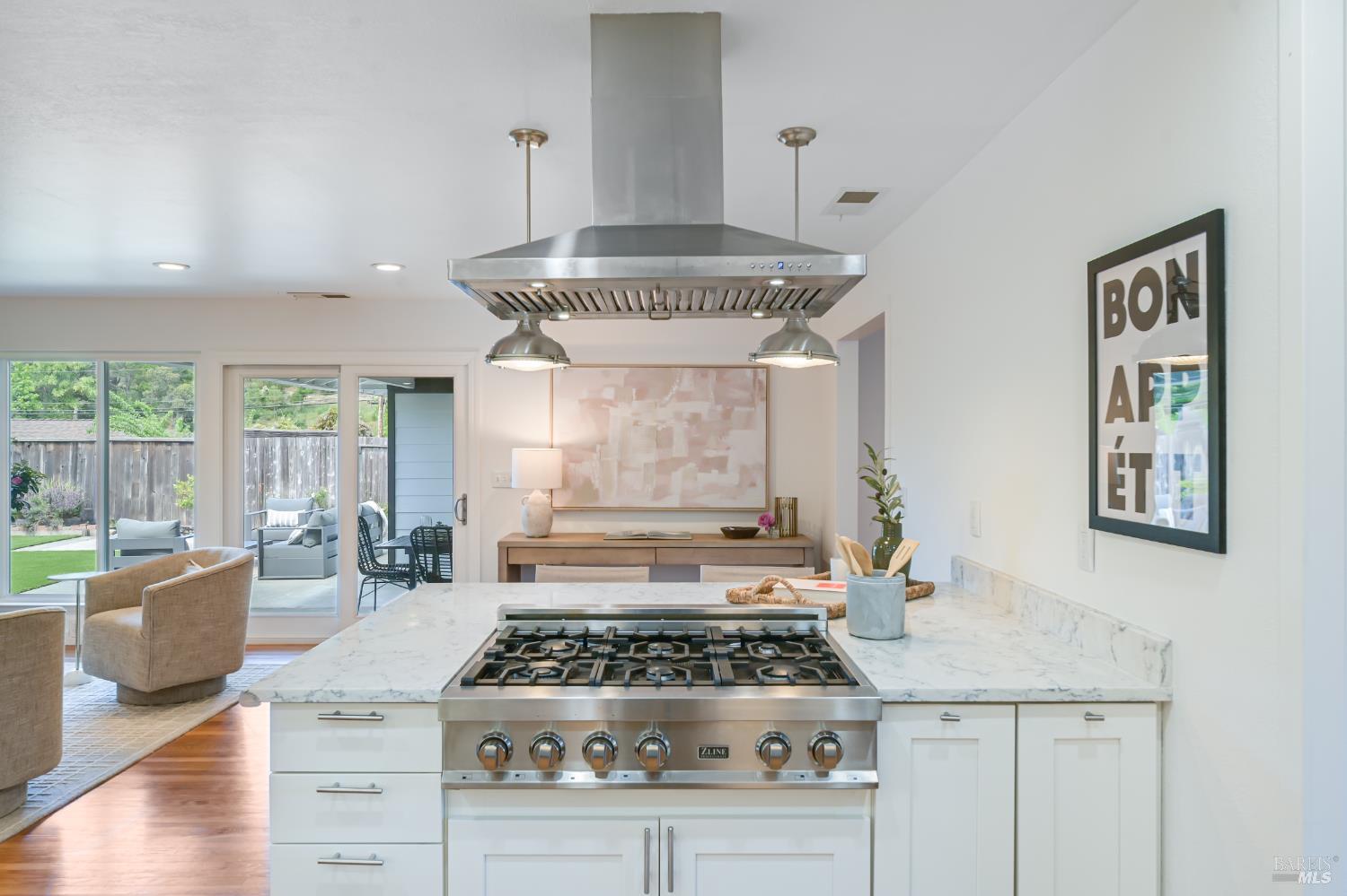 16 Wallace Way San Rafael, CA 94903 - Photo 6 of 44 a kitchen with stove and cabinets