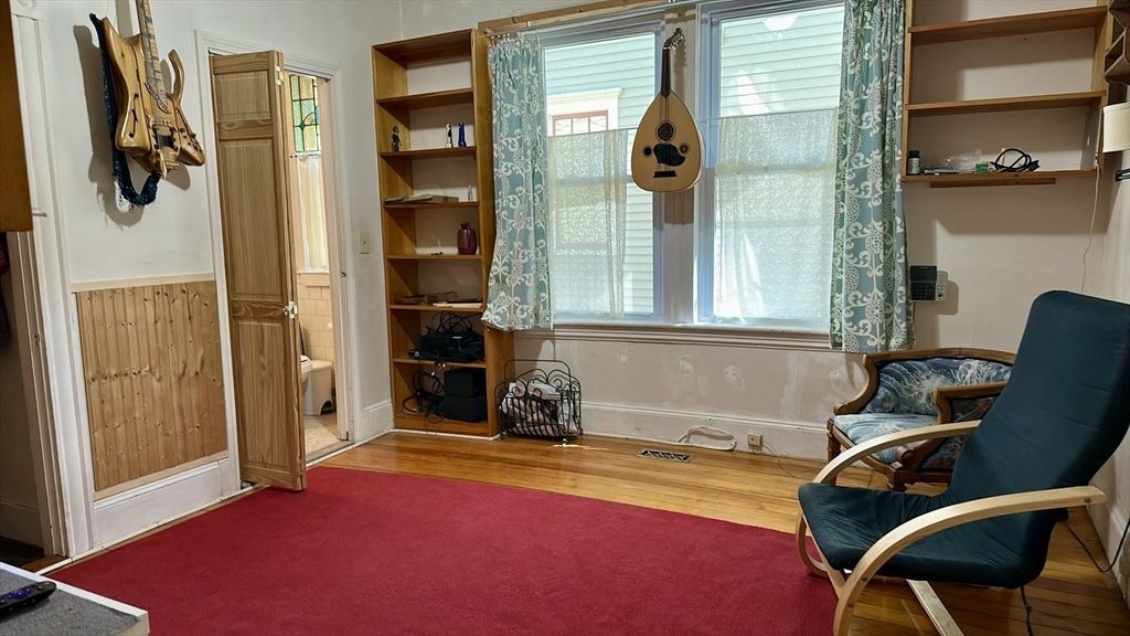 a room with gym equipment