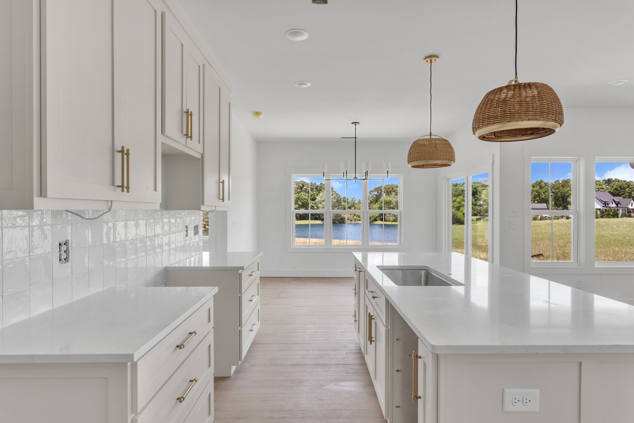 1171 Abiff Road Bon Aqua, TN 37025 - Photo 5 of 45 a kitchen with stainless steel appliances granite countertop a sink a counter space and a view of living room