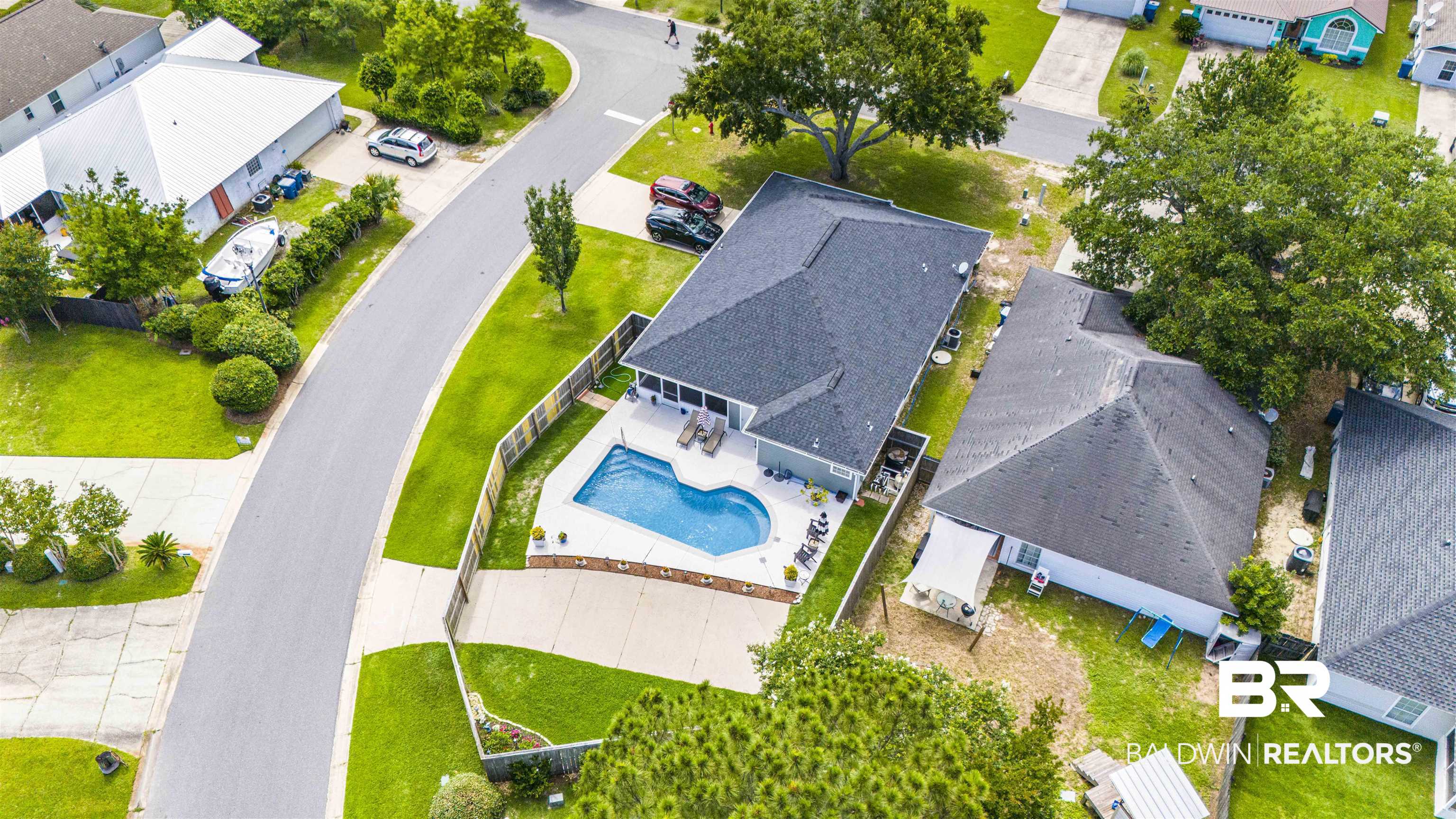 4620 Pine Boulevard Orange Beach, AL 36561 - Photo 33 of 49 Aerial perspective of suburban area with a pool area