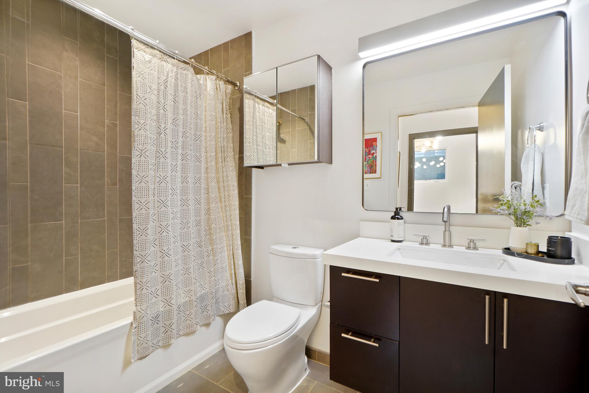 1443 Chapin Street Northwest, Unit 103 Washington, DC 20009 - Photo 25 of 30 Modern bathroom with 36" vanity