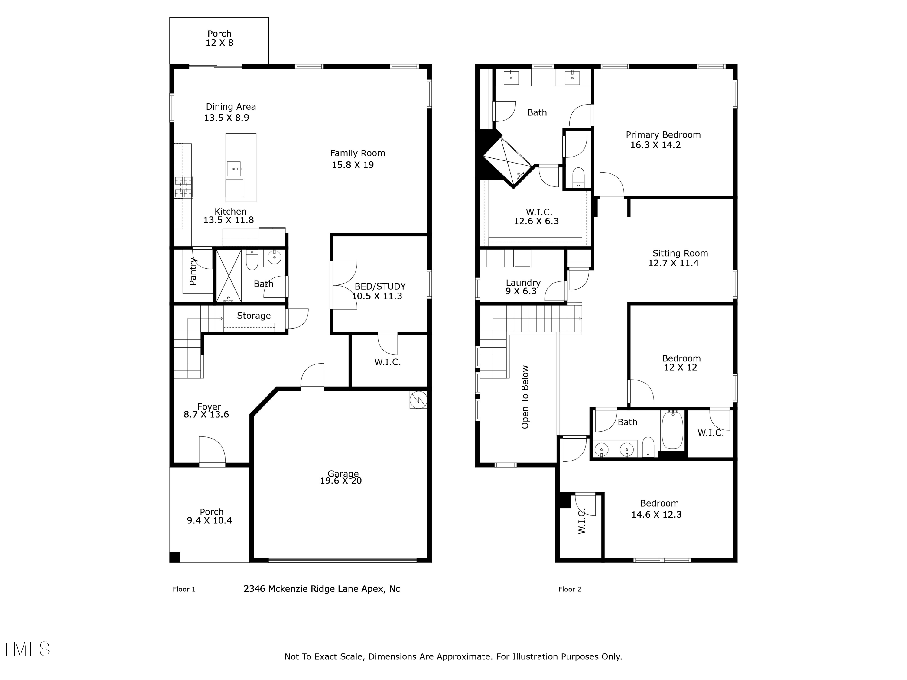 2346 McKenzie Ridge Lane Apex, NC 27502 - Photo 2 of 2 a black and white photo of a book