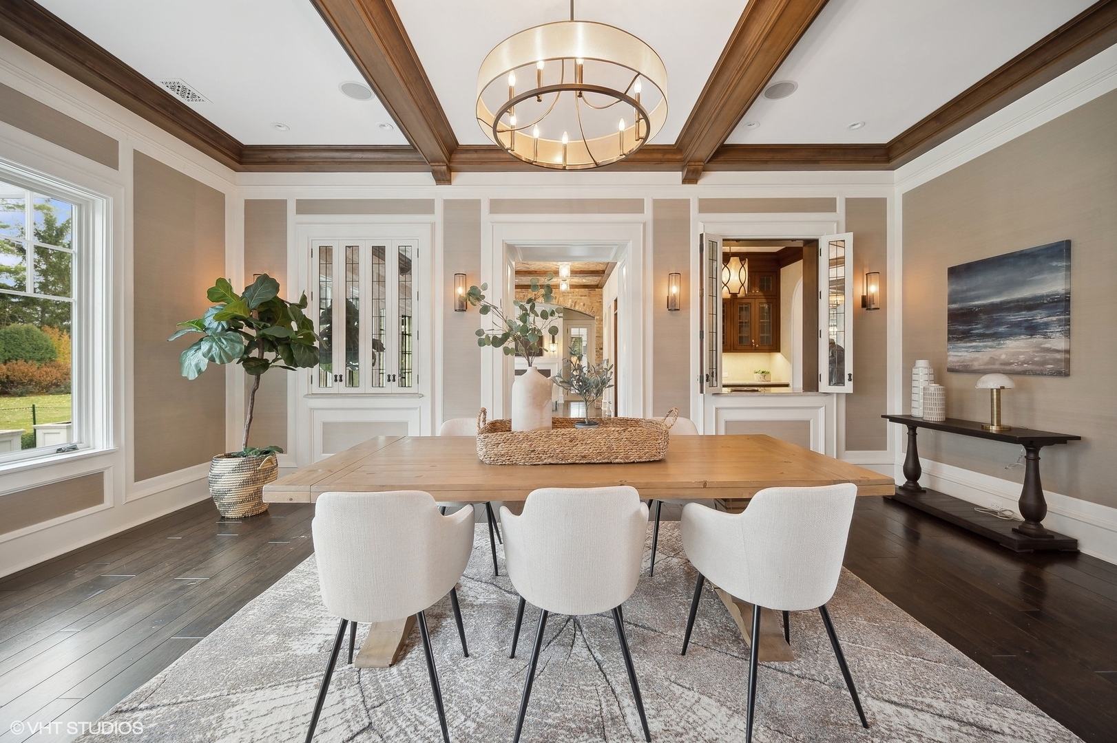 931 Sunset Road Winnetka, IL 60093 - Photo 12 of 42 a view of a dining room with furniture window and wooden floor