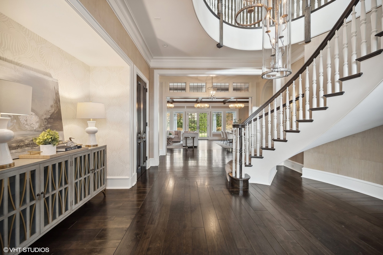 931 Sunset Road Winnetka, IL 60093 - Photo 3 of 42 a view of entryway with wooden floor and stairs