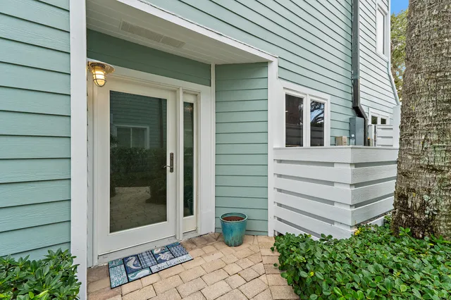 a view of a entryway door front of house
