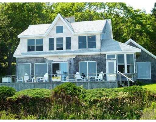 156 Loop Road Georgetown, ME 04548 - Photo 2 of 25 Exterior Back. Waterside of home...