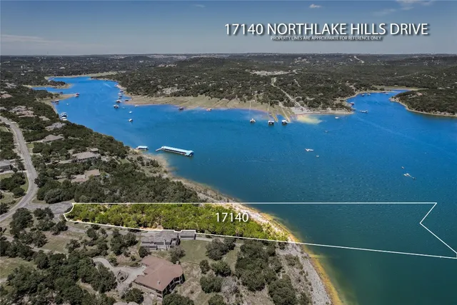 a view of an ocean and city