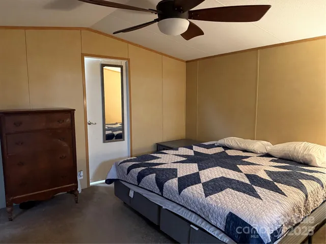 a view of hallway with shower