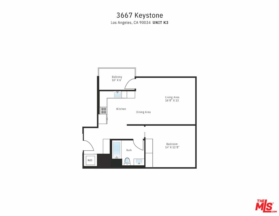 3667 Keystone Avenue, Unit 526 Los Angeles, CA 90034 - Photo 12 of 30 a picture of a floor plan